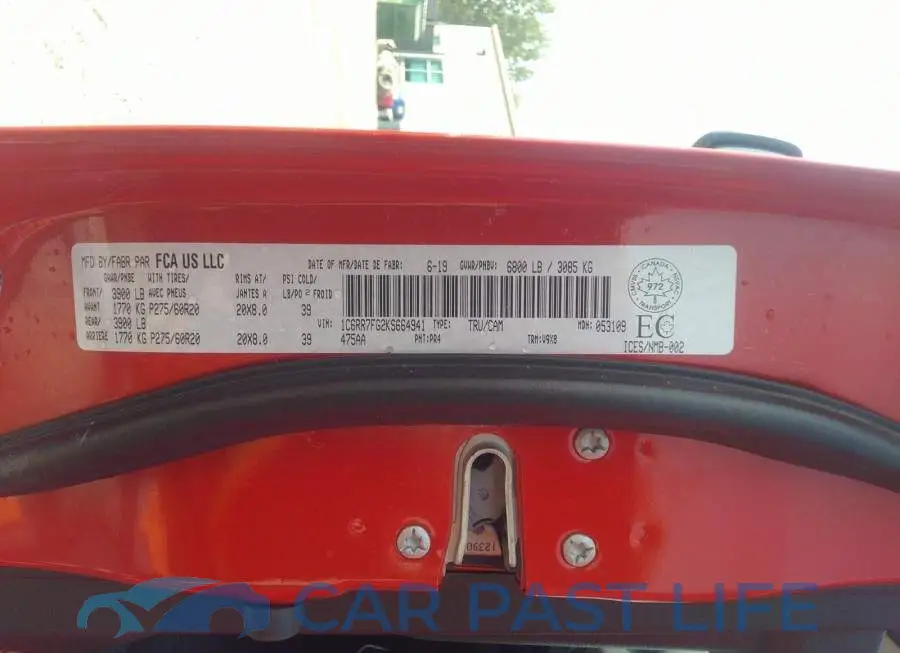1C6RR7FG2KS664941# 9