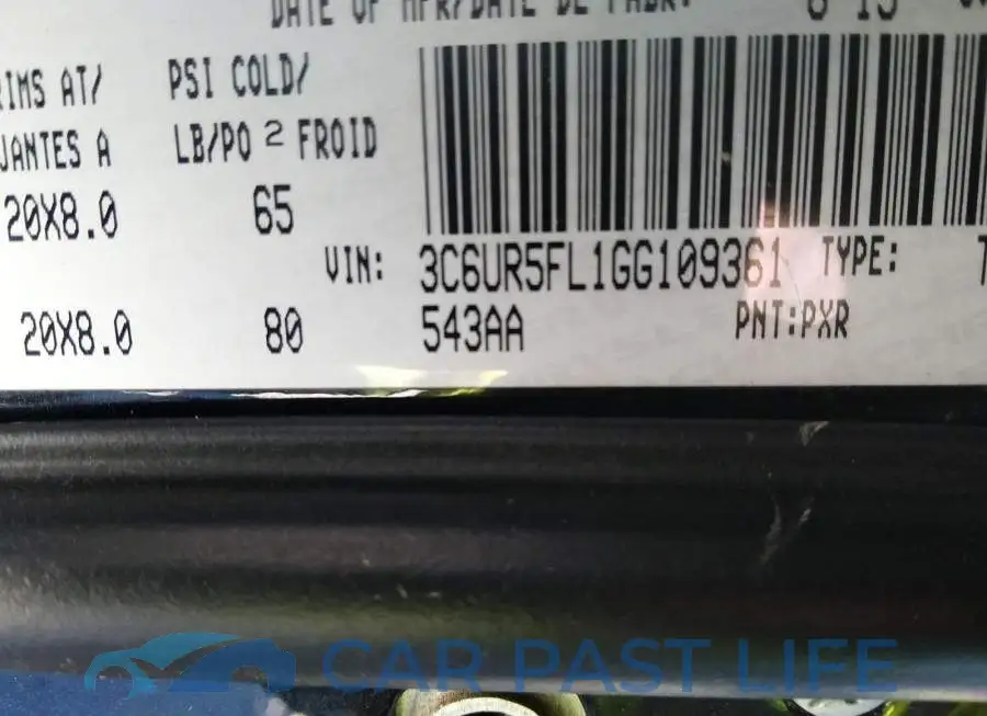3C6UR5FL1GG109361# 9