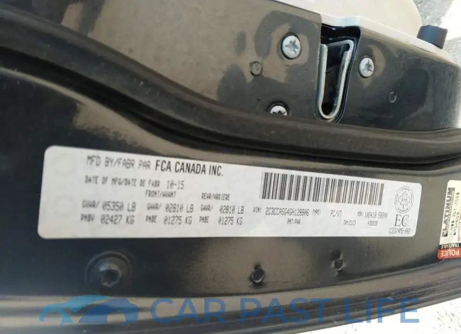 2C3CCASG4GH128806# 9