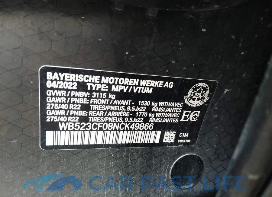 WB523CF08NCK49866# 9