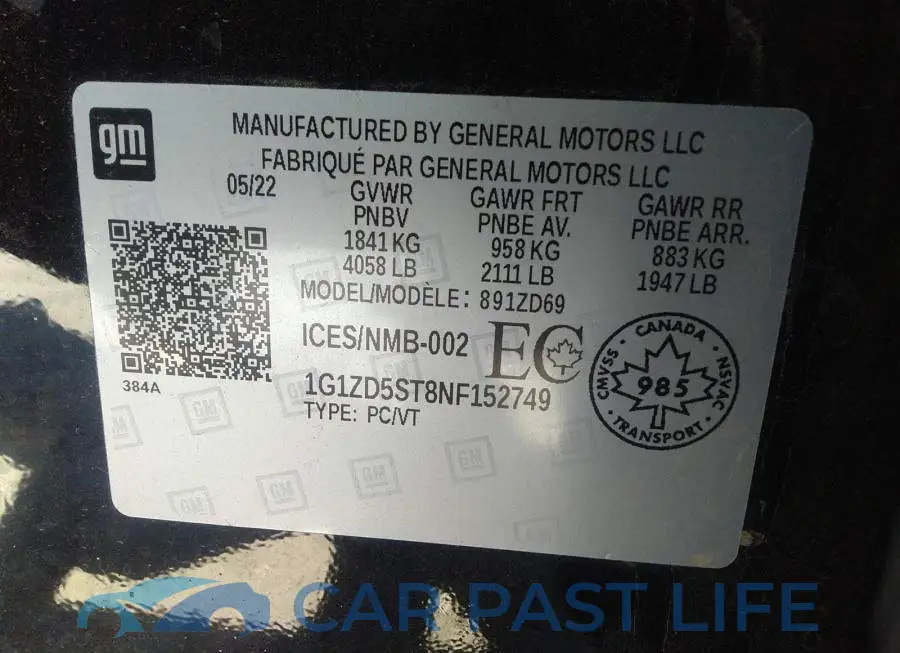 1G1ZD5ST8NF152749# 9
