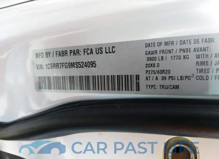 1C6RR7FG9MS524095# 9