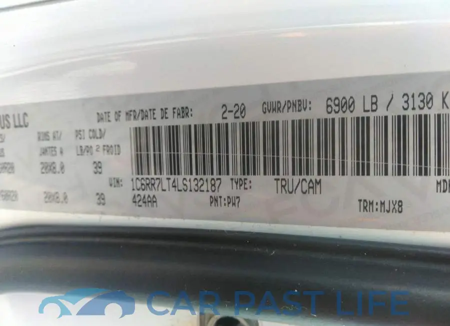 1C6RR7LT4LS132187# 9