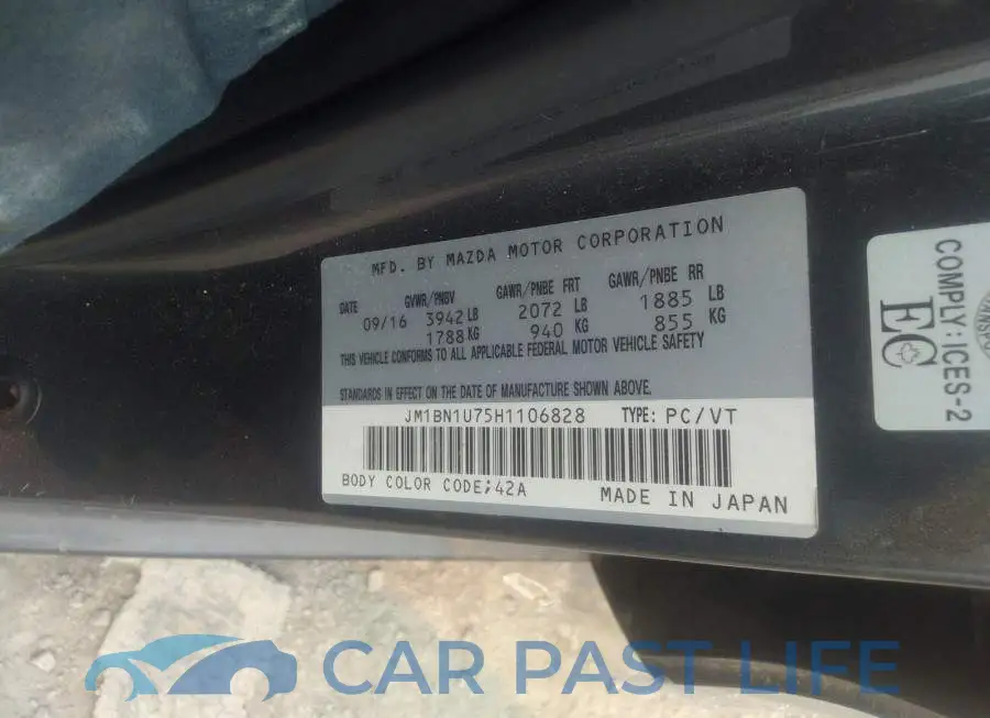 JM1BN1U75H1106828# 9