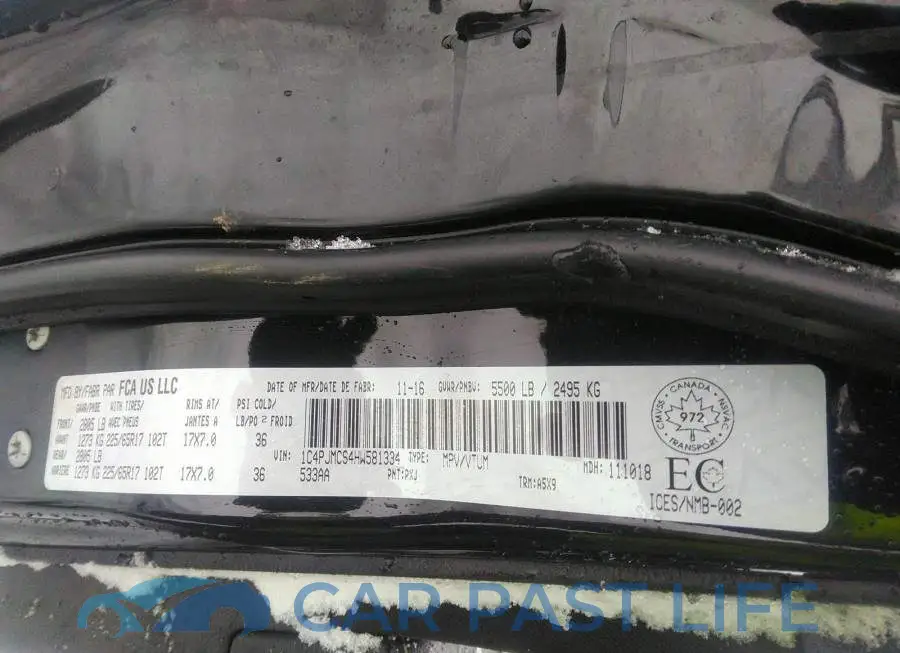 1C4PJMCS4HW581334# 9