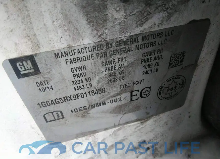 1G6AG5RX9F0118458# 9
