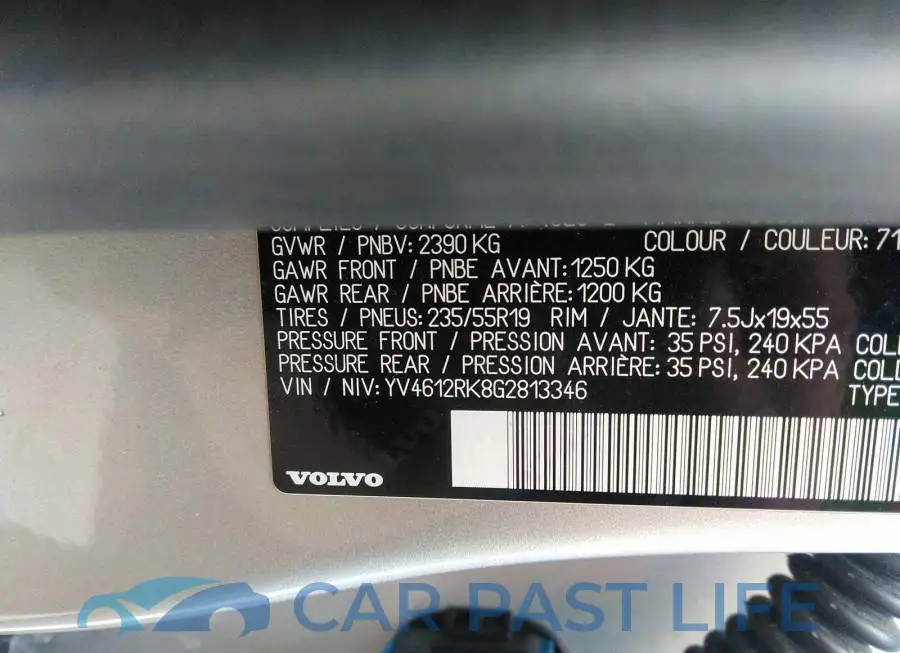 YV4612RK8G2813346# 9