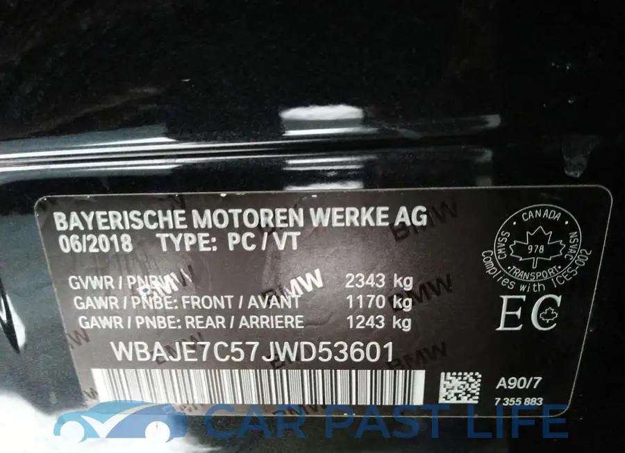 WBAJE7C57JWD53601# 9