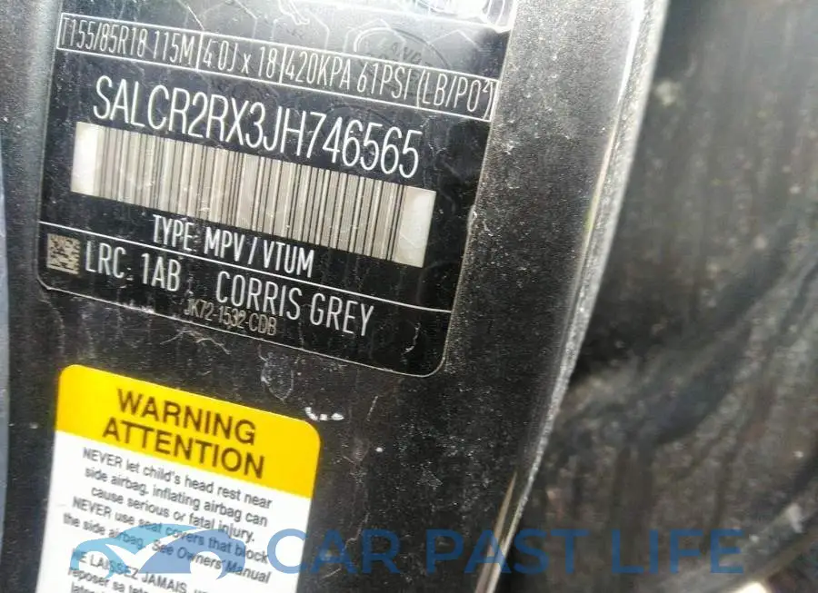 SALCR2RX3JH746565# 9
