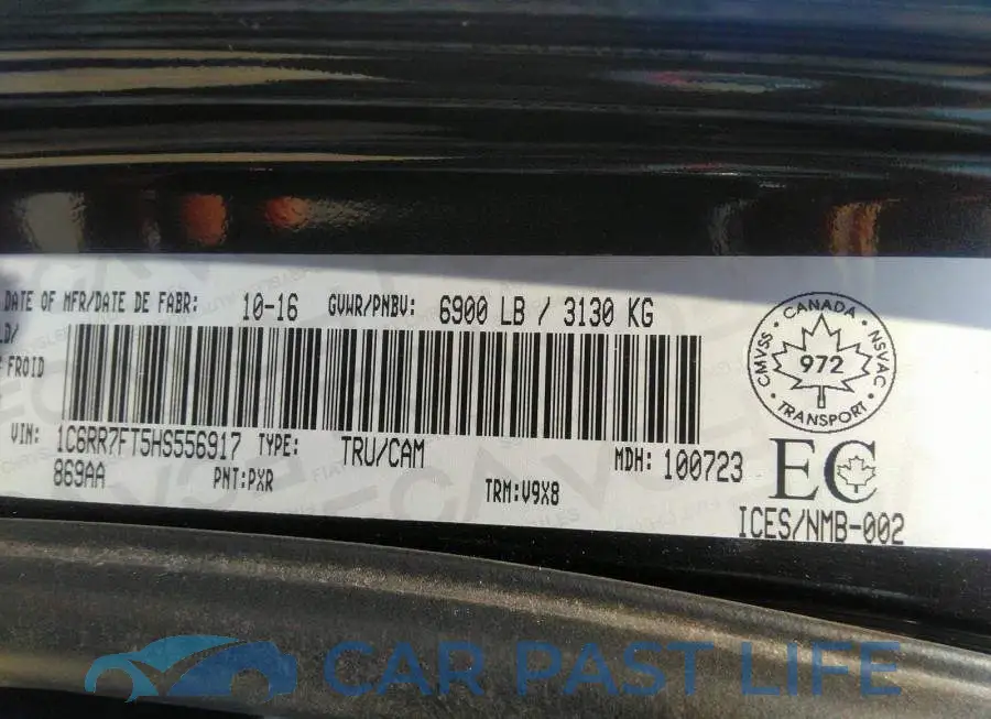 1C6RR7FT5HS556917# 9