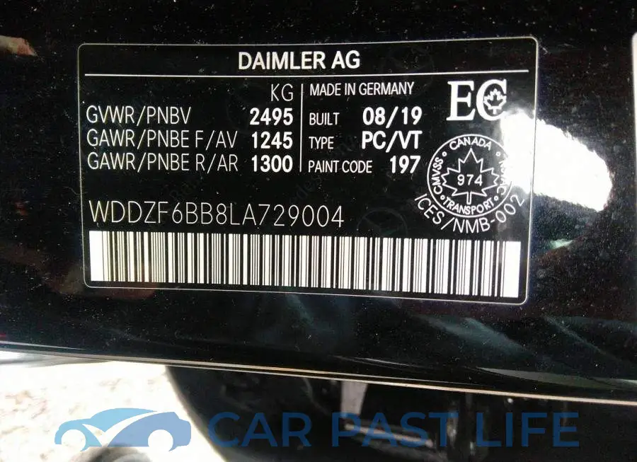 WDDZF6BB8LA729004# 9