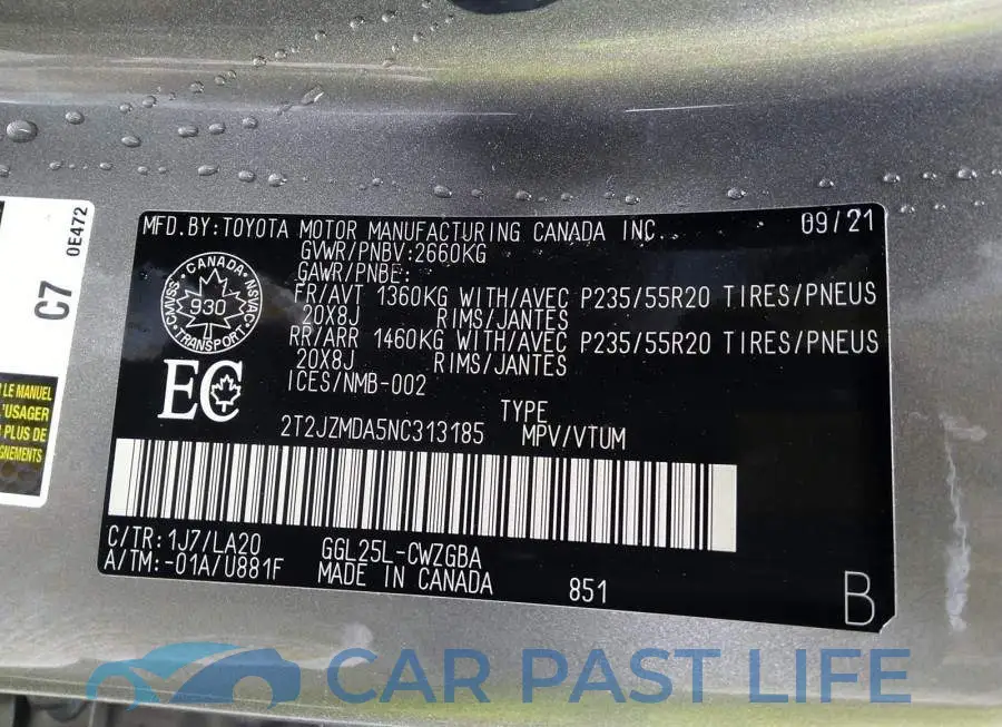 2T2JZMDA5NC313185# 9