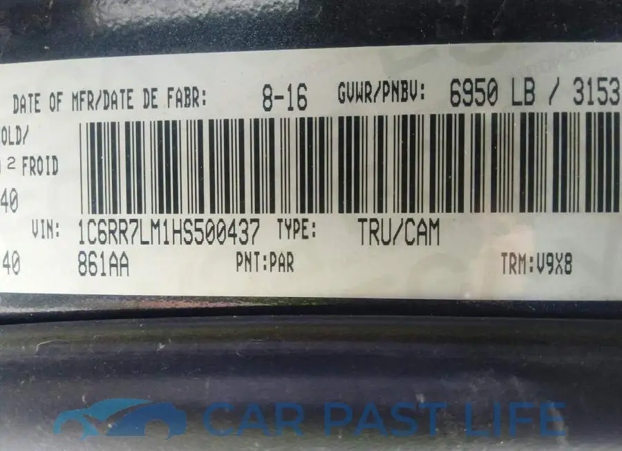 1C6RR7LM1HS500437# 9