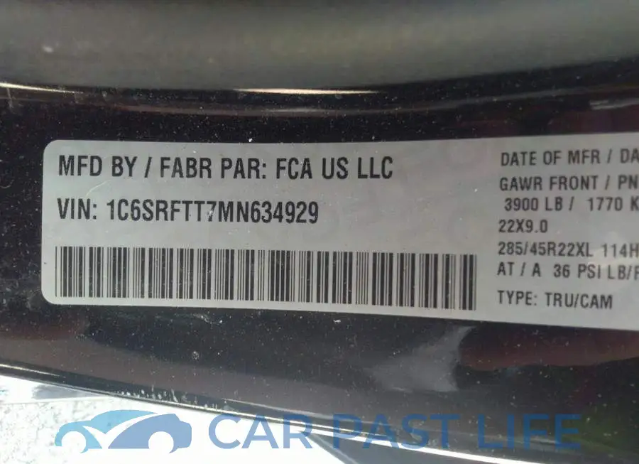 1C6SRFTT7MN634929# 9