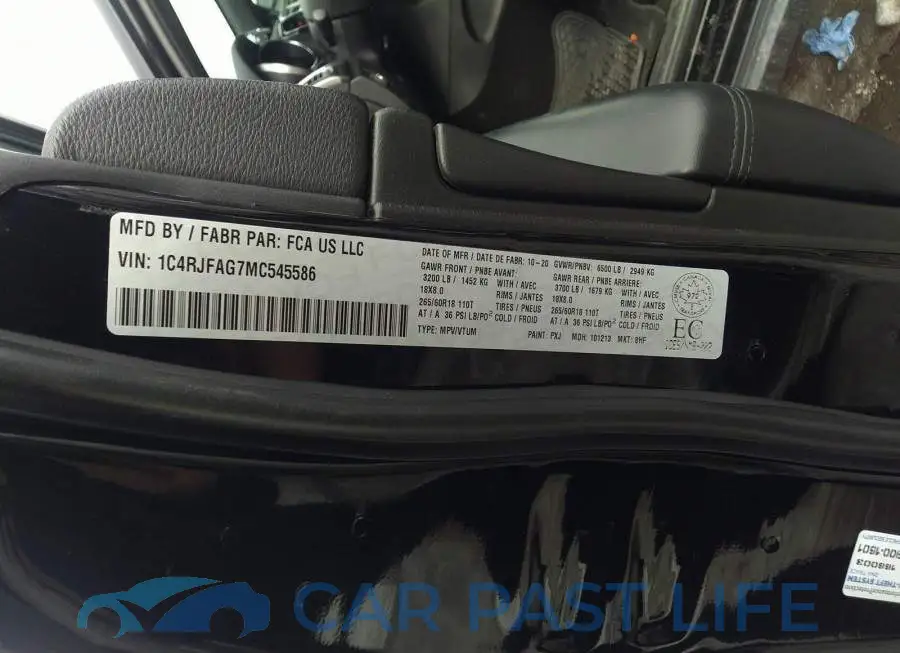 1C4RJFAG7MC545586# 9