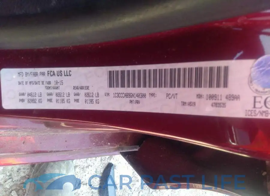 1C3CCCAB9GN140300# 9