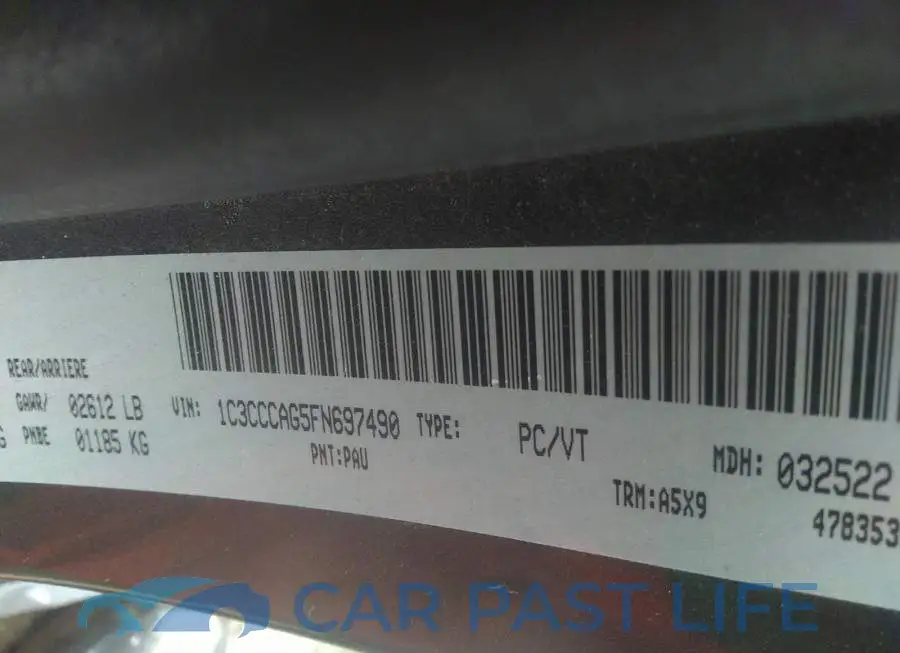 1C3CCCAG5FN697490# 9