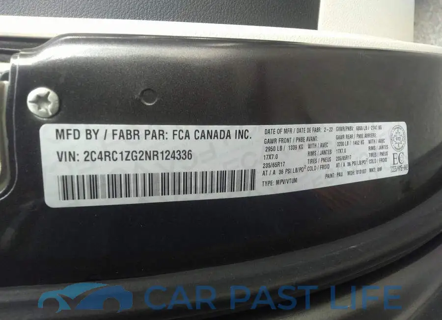 2C4RC1ZG2NR124336# 9