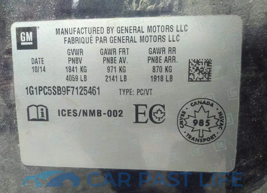 1G1PC5SB9F7125461# 9