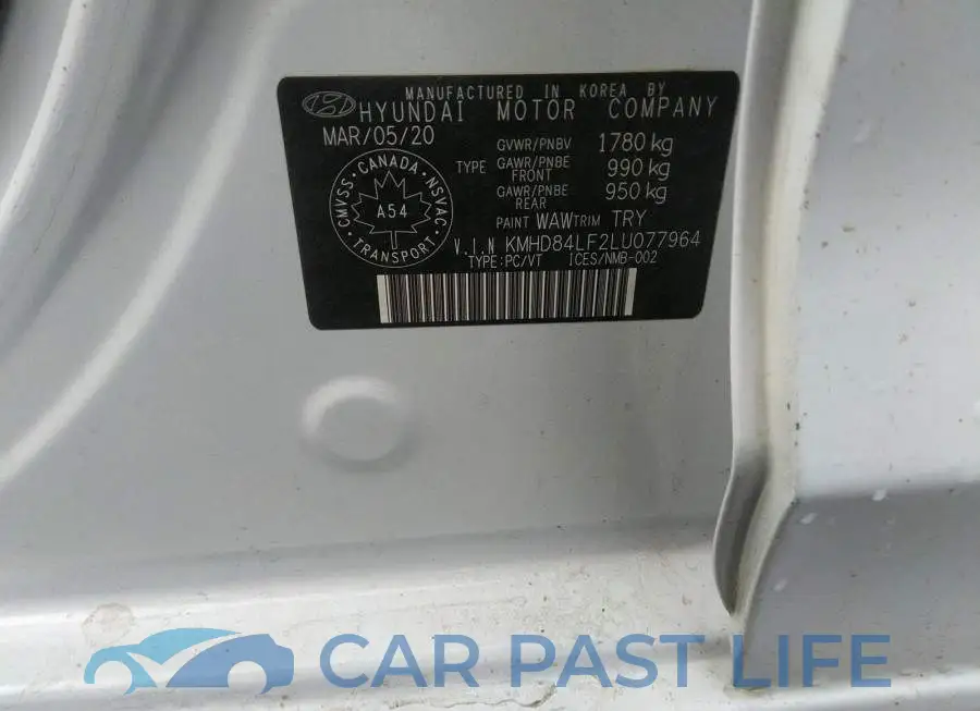 KMHD84LF2LU077964# 9