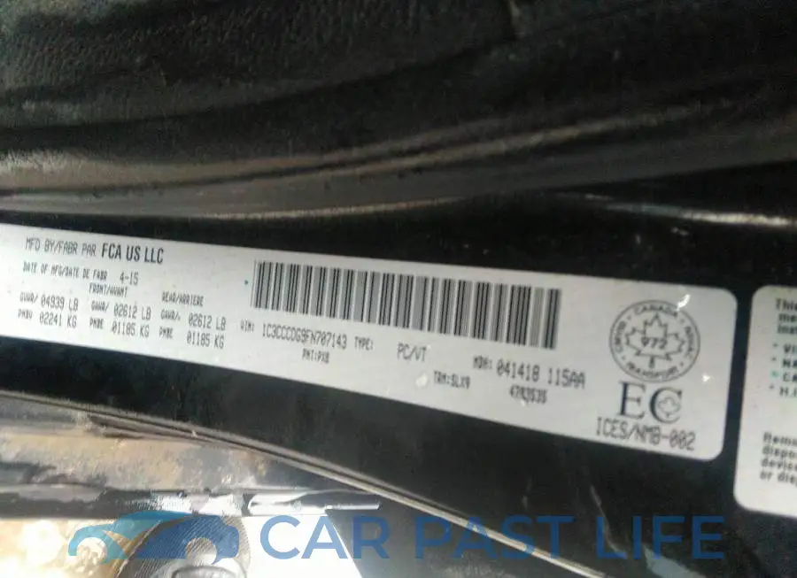1C3CCCDG9FN707143# 9