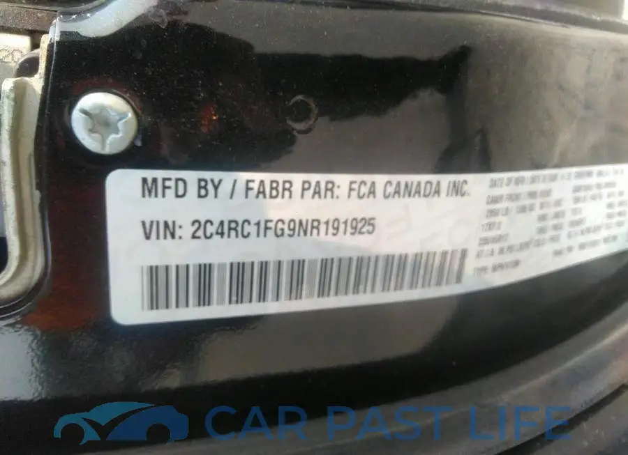 2C4RC1FG9NR191925# 9
