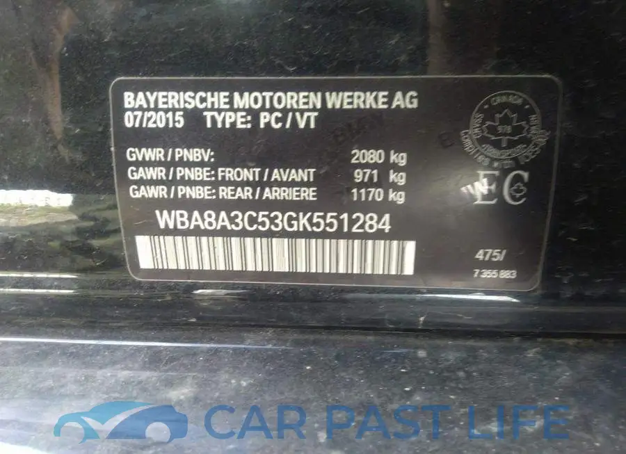 WBA8A3C53GK551284# 9