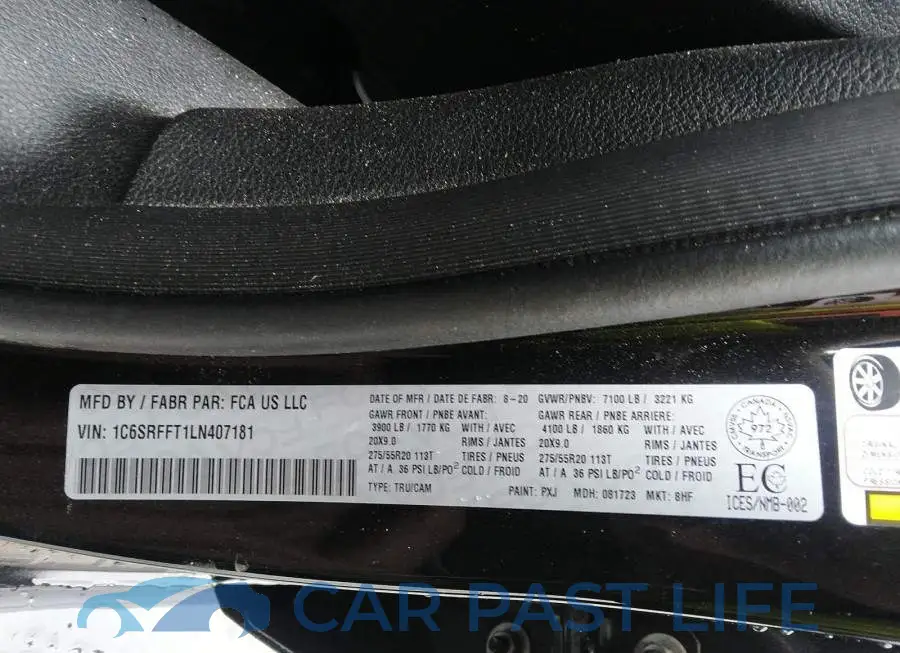 1C6SRFFT1LN407181# 9
