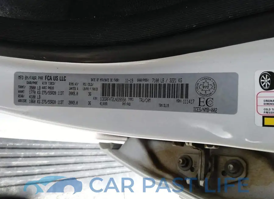 1C6SRFHT2LN228550# 9