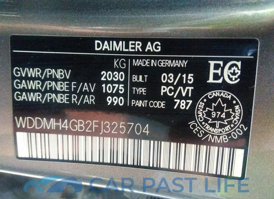 WDDMH4GB2FJ325704# 9