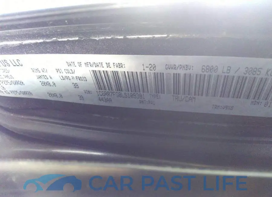 1C6RR7FG8LS109381# 9