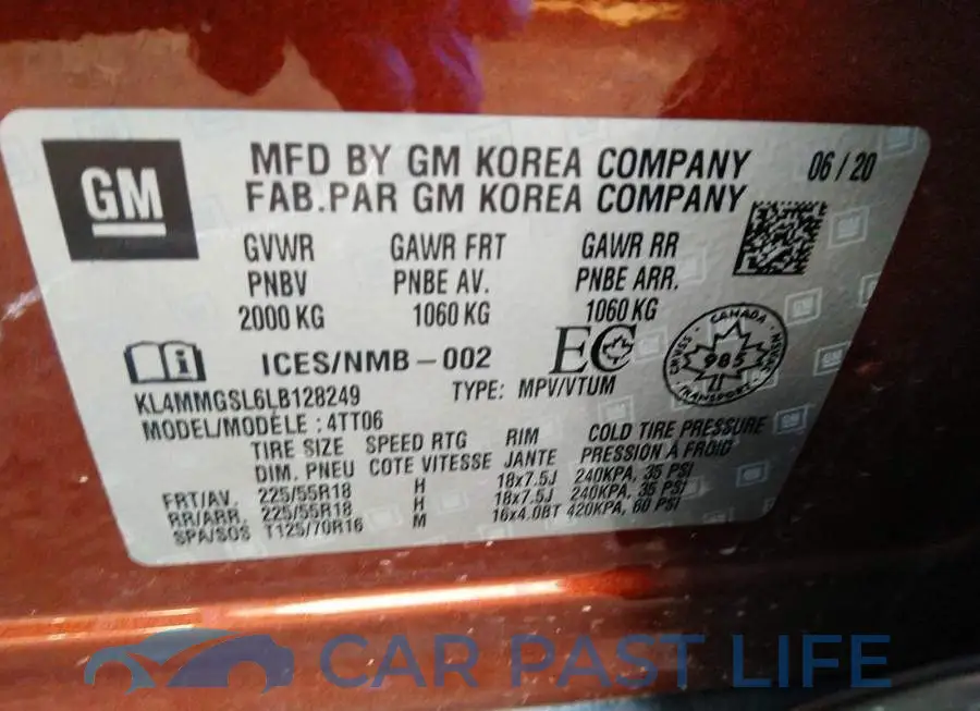 KL4MMGSL6LB128249# 9