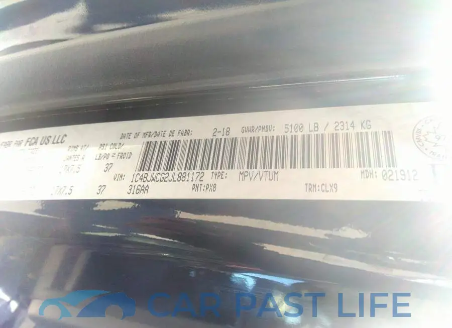 1C4BJWCG2JL881172# 9