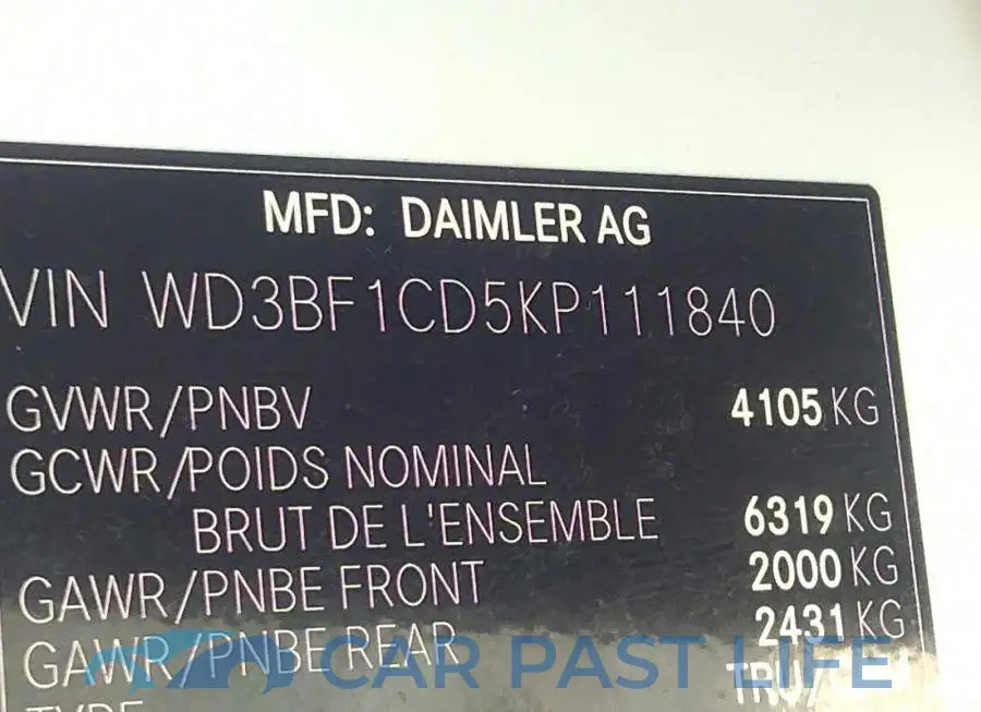 WD3BF1CD5KP111840# 9