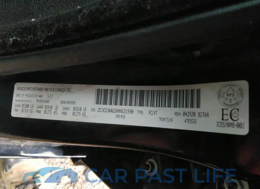 2C3CCAAG3HH621590# 9