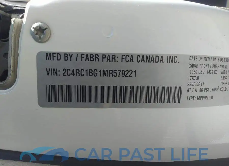 2C4RC1BG1MR579221# 9