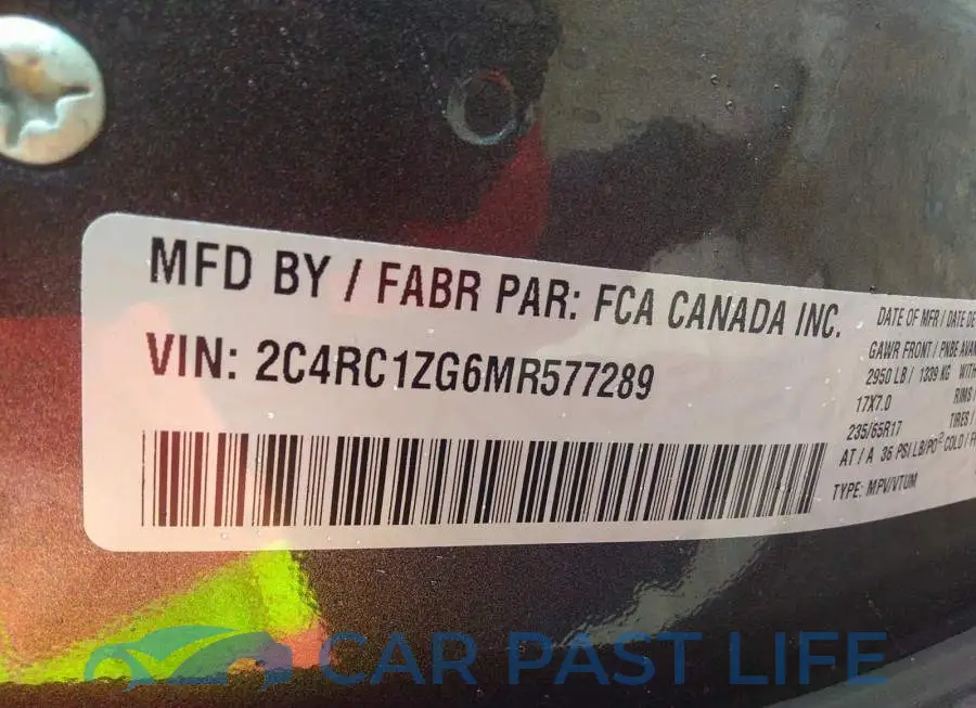 2C4RC1ZG6MR577289# 9