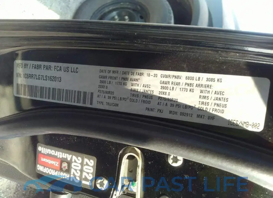 1C6RR7LG7LS162013# 9