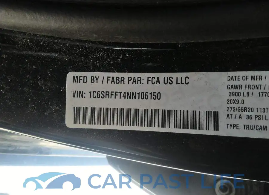 1C6SRFFT4NN106150# 9