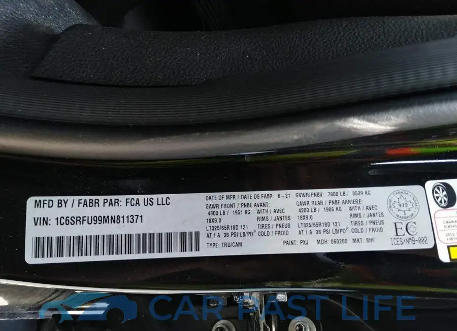 1C6SRFU99MN811371# 9