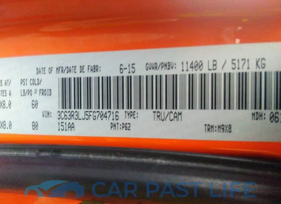 3C63R3LJ5FG704716# 9