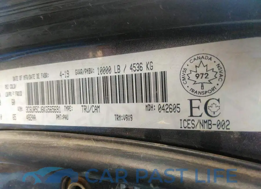 3C6UR5CJ6KG565691# 9
