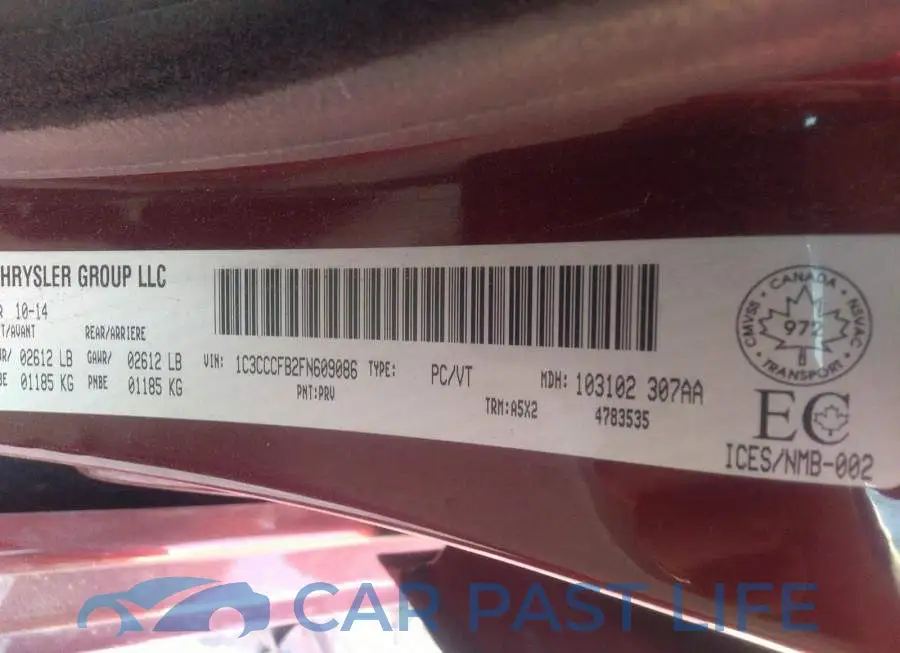 1C3CCCFB2FN609086# 9