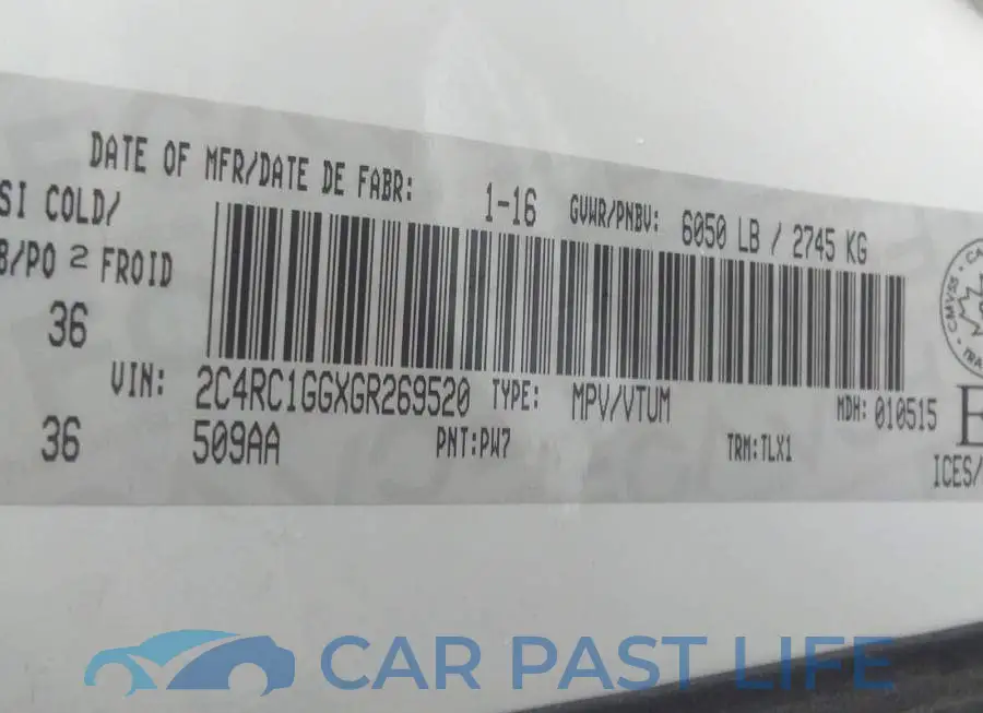 2C4RC1GGXGR269520# 9