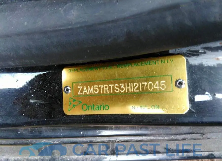 ZAM57RTS3H1217045# 9