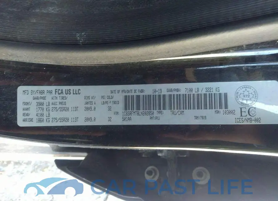 1C6SRFMT8LN202850# 9