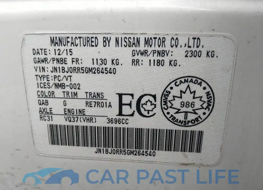 JN1BJ0RR5GM264540# 9