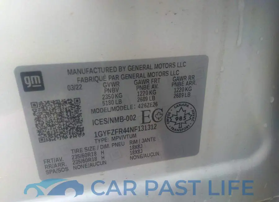 1GYFZFR44NF131312# 9