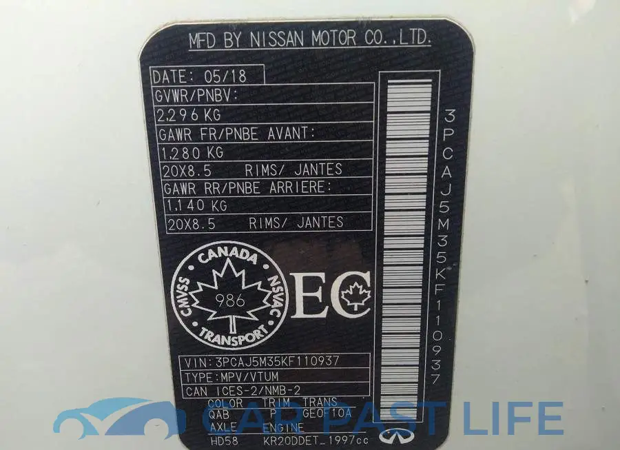 3PCAJ5M35KF110937# 9
