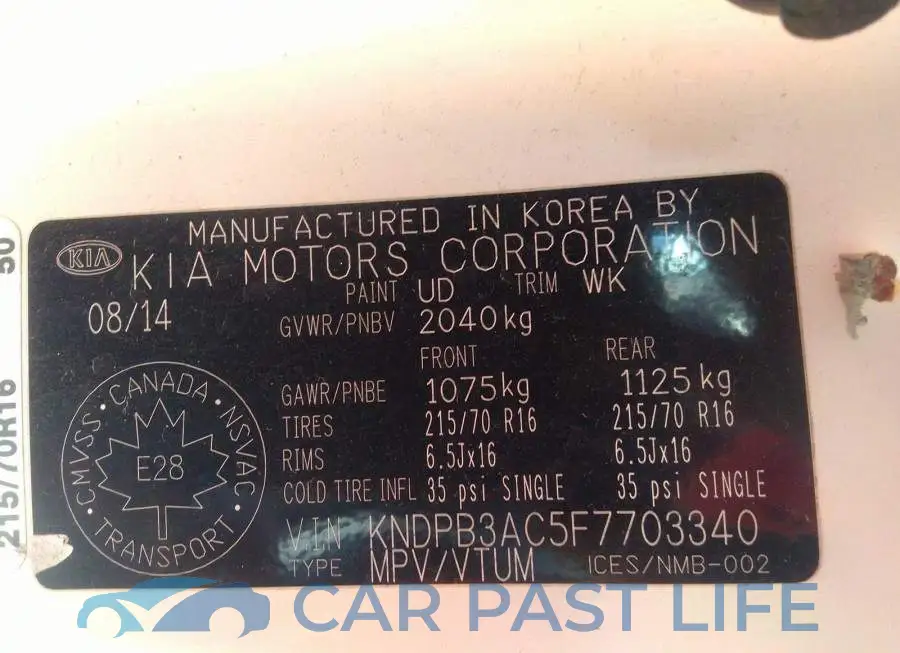 KNDPB3AC5F7703340# 9